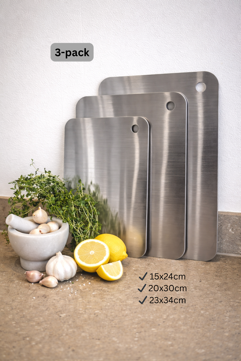 Skärbräda i rostfritt stål – hygienisk och slitstark